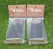 LOT (2) Magnum Research OEM Desert Eagle Magazine 7 Round 50AE GOLD #MAG50BLTG
