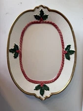 Fitz And Floyd 1990’s Christmas Elves Canapé Plate