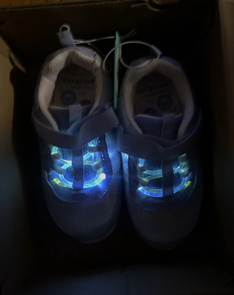 Tênis Surprize by Stride Rite infantil feminino Revel Light-Up tamanho 9M - Imagem 2 de 4