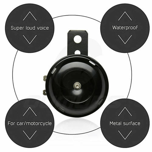 HORN 12V Waterproof Loud 105dB Universal Motorcycle Car UTV ATV Boat Auto Bike - Picture 5 of 12