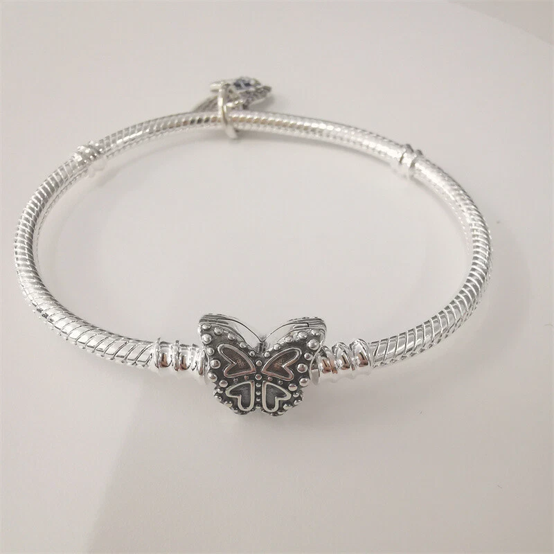 PANDORA Blue Butterfly Dangle Charm and Bracelet Gift Set S925 ALE - Image 2 of 4