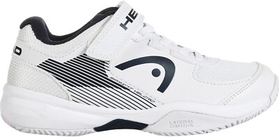 2024 HEAD SPRINT VELCR0 3.0 JUNIOR TENNIS/PICKLEBALL SHOES (WHT/BLACK) SZ 3