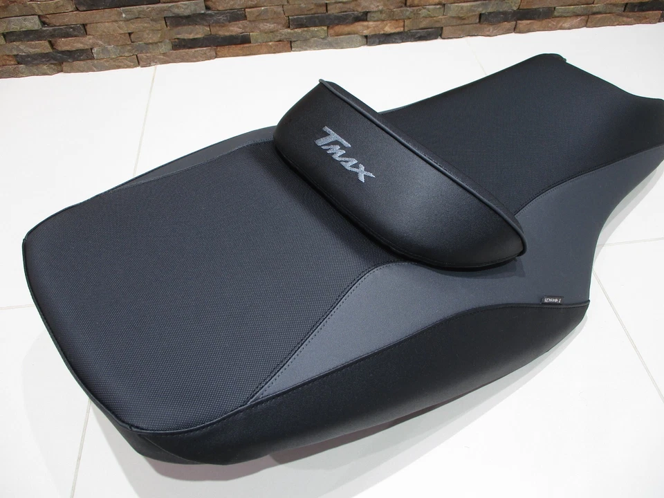 sella yamaha t max Tmax 500 530 t-max fodera nuova nera dal 2008 al 2016 - Immagine 2 di 4