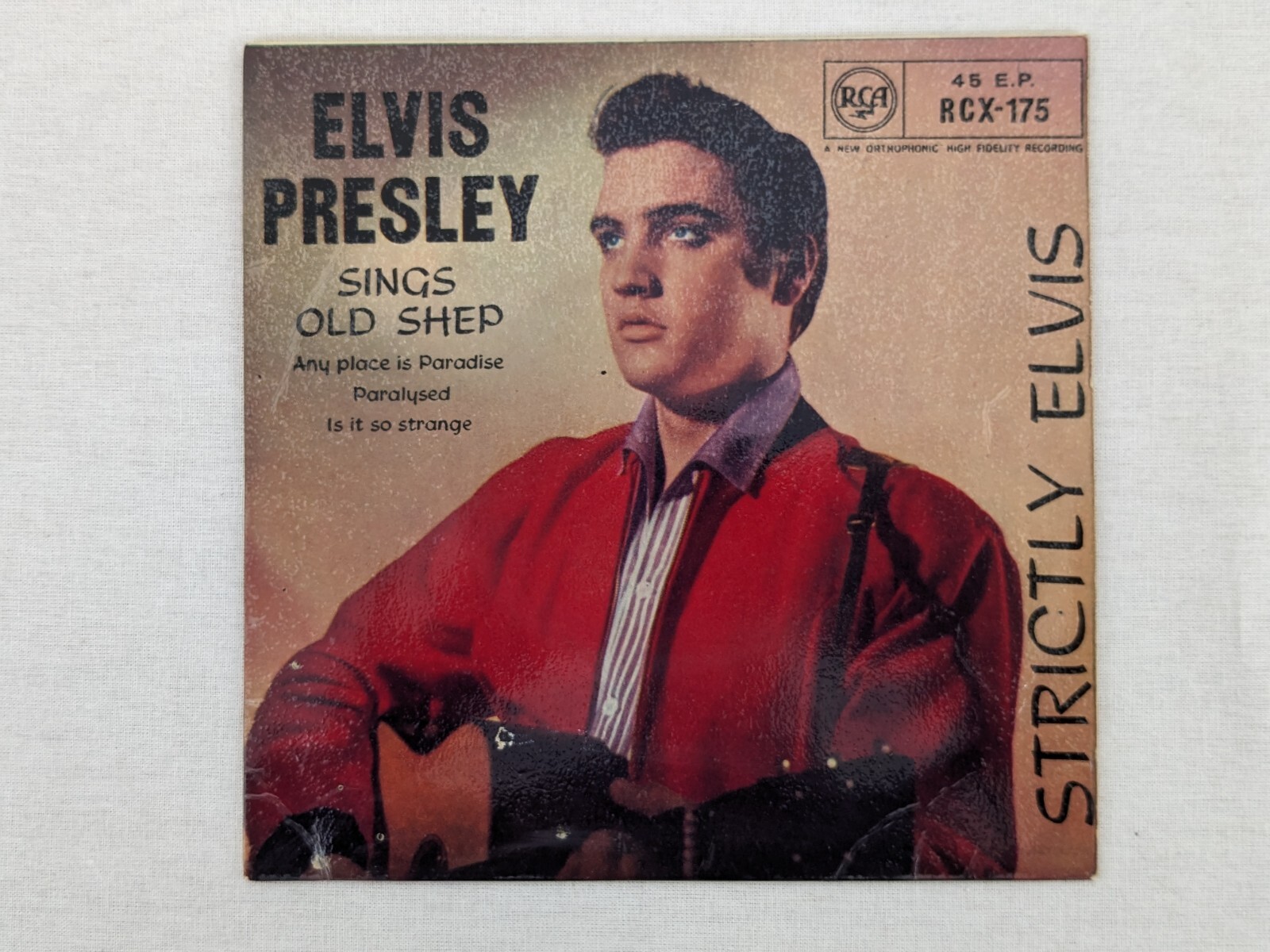 Elvis Presley Sings Old Shep 7'' EP Vinyl Record 1959 RCA RCX175 Free