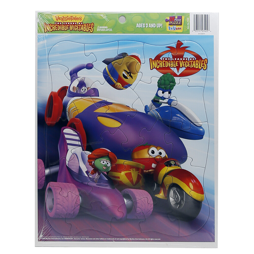Puzzle VeggieTales 24 Pezzi – League Of Incredible Vegetables, Per Bambini 3-7 Anni, Divertente E Colorato!