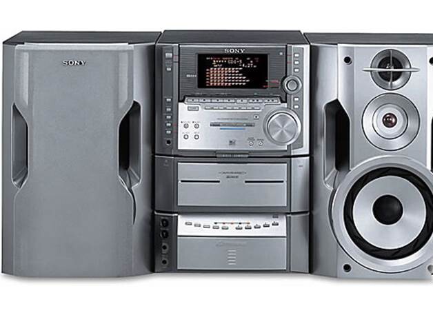 SONY DHC-ZX50MD-MINIDISC, 5 CD CHANGER, DUAL CASSETTE, AM