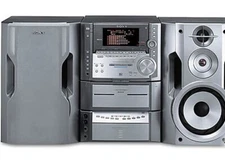 SONY DHC-ZX50MD-MINIDISC, 5 CD CHANGER, DUAL CASSETTE, AM/ FM TUNER, OPTICAL IN