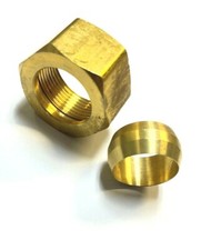 058-0017 SANBORN COMPRESSION FERRULE & NUT 1/4" COPPER TUBE OD