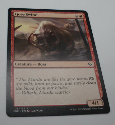 MTG Karte - Gore Swine - Creature - Boar 4/1 - Magic the Gathering Neu