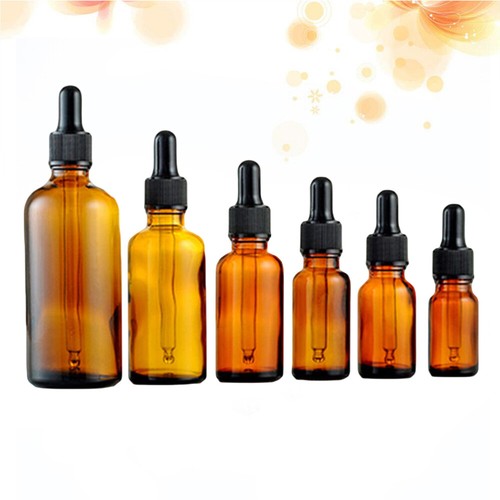 6 Pcs Eye Dropper Bottle Essential Oil Container Glass Dropper Bottles