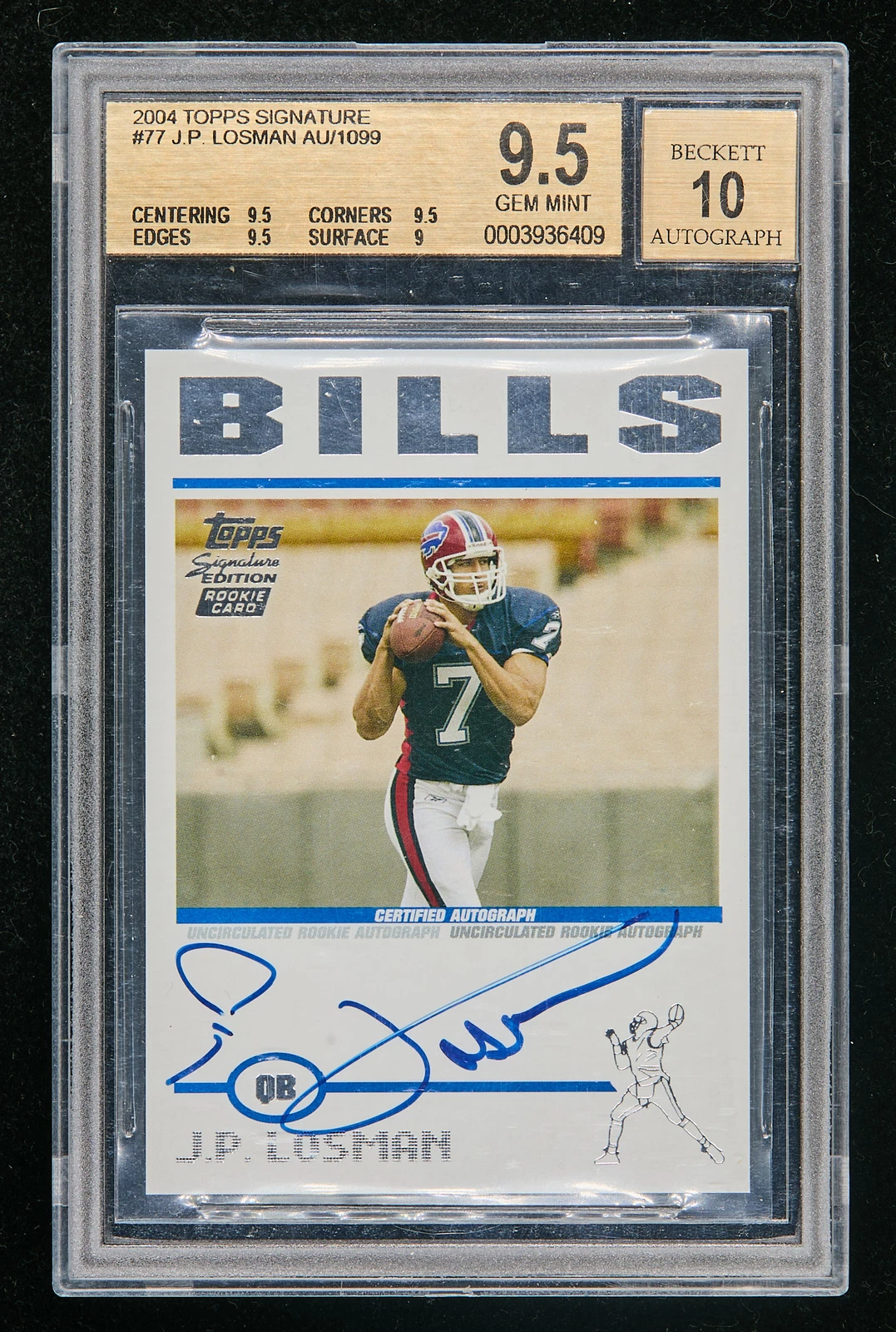 JP Losman Topps Signature Edition #77 Autograph