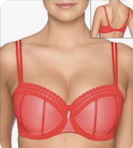 Prima Donna Twist Soft Shell Red Lace Bra Size 32E