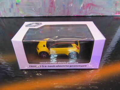 Miniature RENAULT 5 E-TECH électrique Prototype 2021 jaune SOLIDO OT406 | Collect World