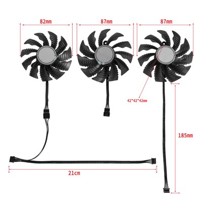 1X For EAGLE GAMING OC Graphics Card Cooling Fan RTX 3070 3080 3090