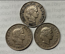 SWTZERLAND 5 RAPPEN SET 1925,1952,1955 **FREE S&H**