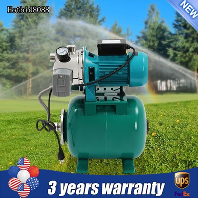 #ad 1HP Shallow Well Pump with Pressure Tank 0.75kw Irrigation Water Pump 3420r min $209.40