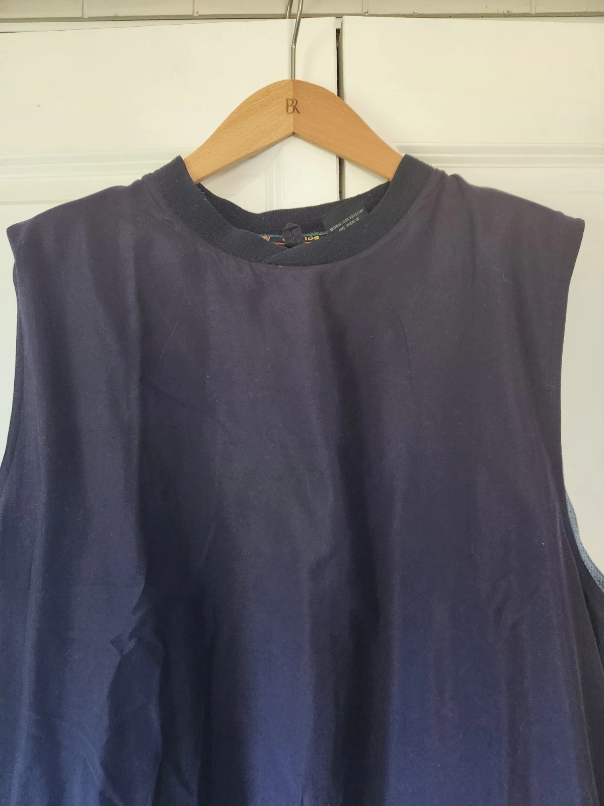 Sun Ice Vintage Navy Blue Sleeveless Pullover Vest L Made in Korea - product detail image 5