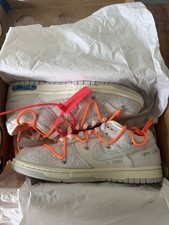 Nike Dunk Lows x Off White Lot 31 UK7 Brand New with Box