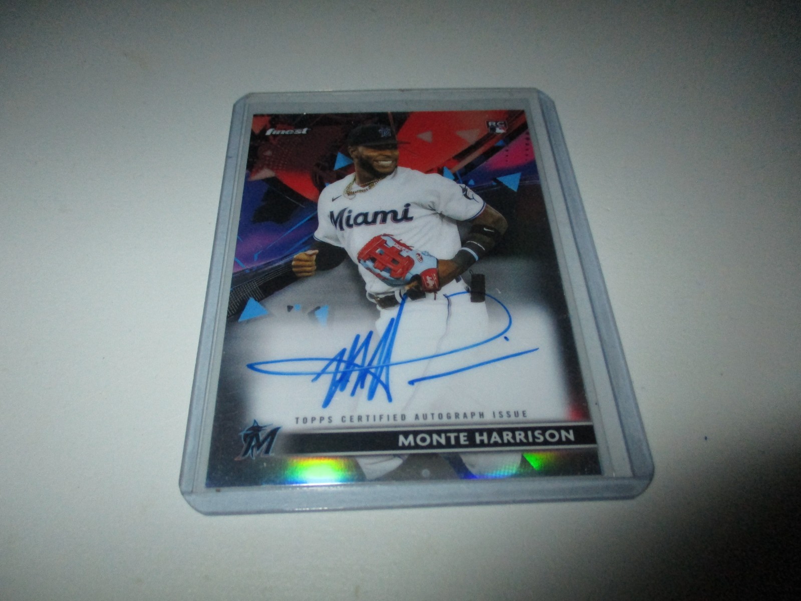 Monte Harrison #FA-MH Baseball Cards 2021 Topps Finest Autographs trading card — raw and PSA graded price guide