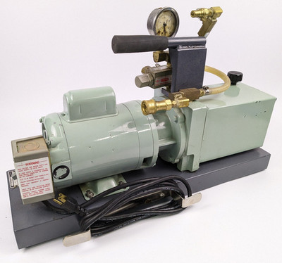 Hampden Engineering H-MRS-0 Laboratory Vacuum Pump System w/ Gauge & Valve