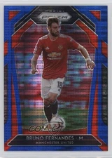 2020-21 Panini Prizm Premier League Retail Blue Pulsar Bruno Fernandes #12