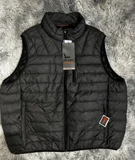 Hawke & Co Outfitter Mens 2XL Gray Packable Down Blend Puffer Vest NEW