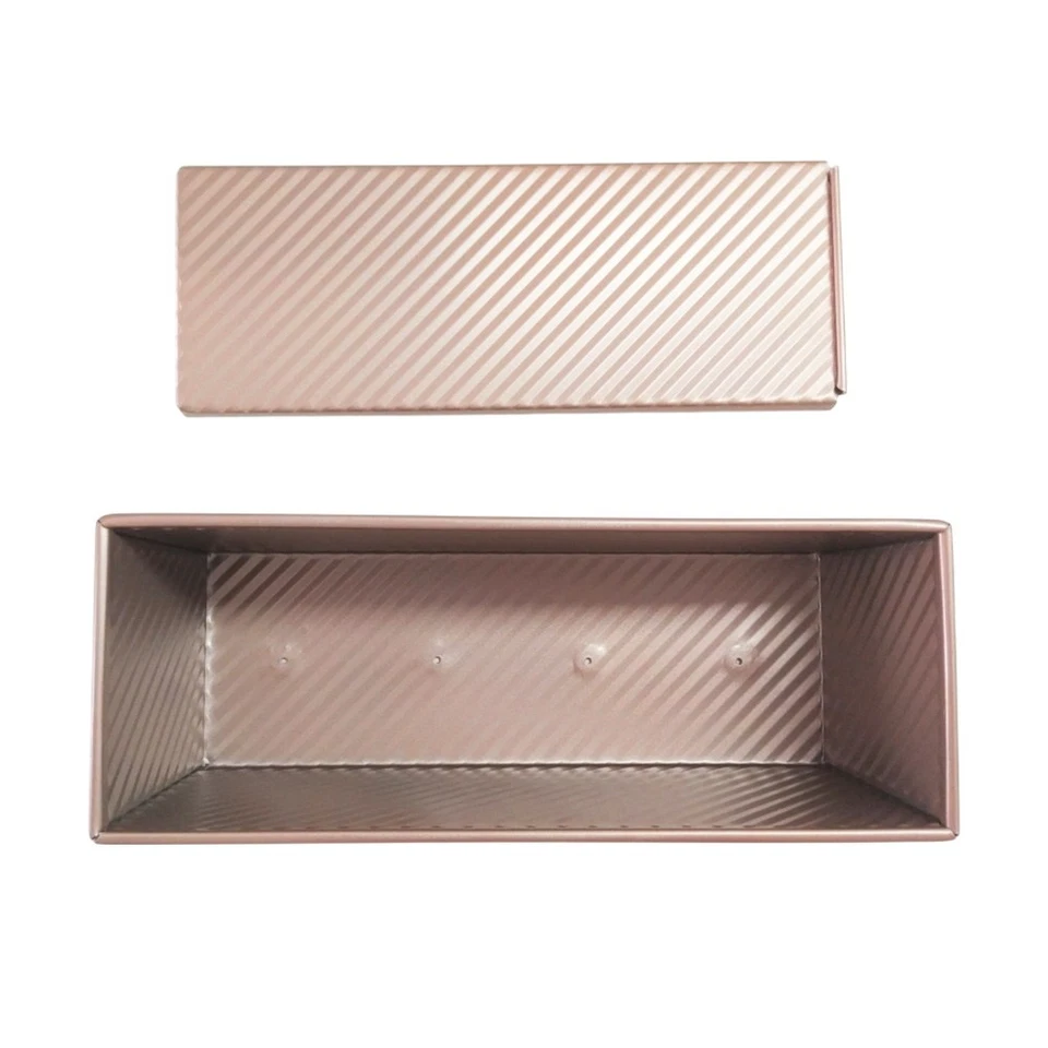 Verlängerte rechteckige Antihaft Toastbrotform m/ Deckel Küchenform Backwerkzeug - Bild 3 von 4