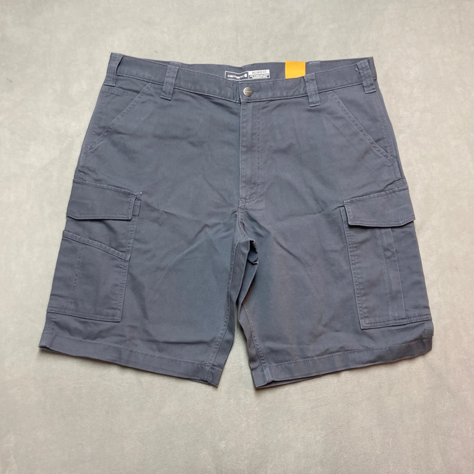Carhartt Shorts Mens 40 Blue Stone Cargo Rugged Flex Canvas Relaxed Workwear NWT