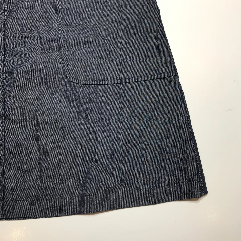 7th Avenue Design Studio NY&Co. Falda Línea A Talla 8 Denim Oscuro Suave Cierre a Presión Foto 4 de 4