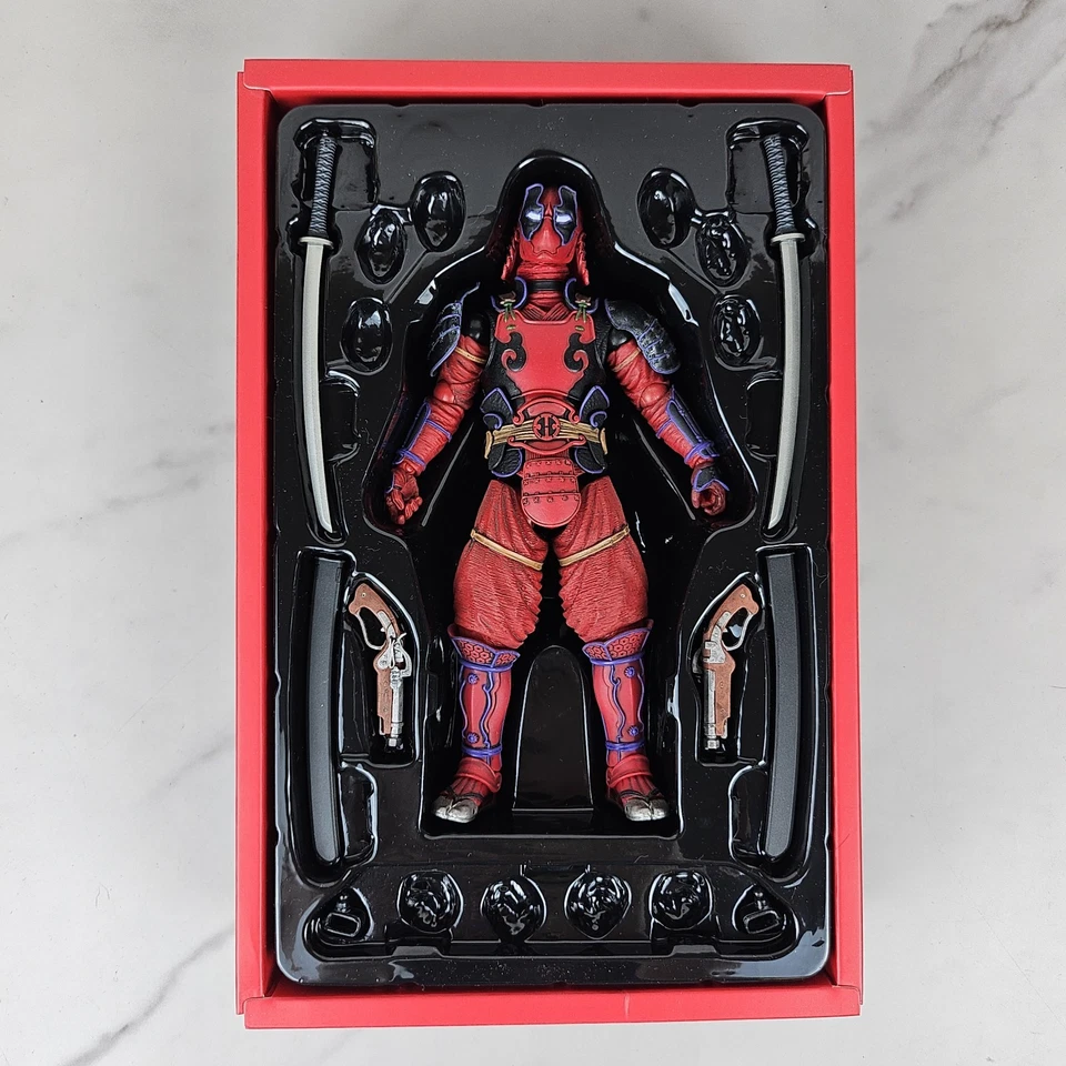 Marvel Kabuki Deadpool Action Figure Meisho Manga Realization Bandai 2018 - Image 2 of 4