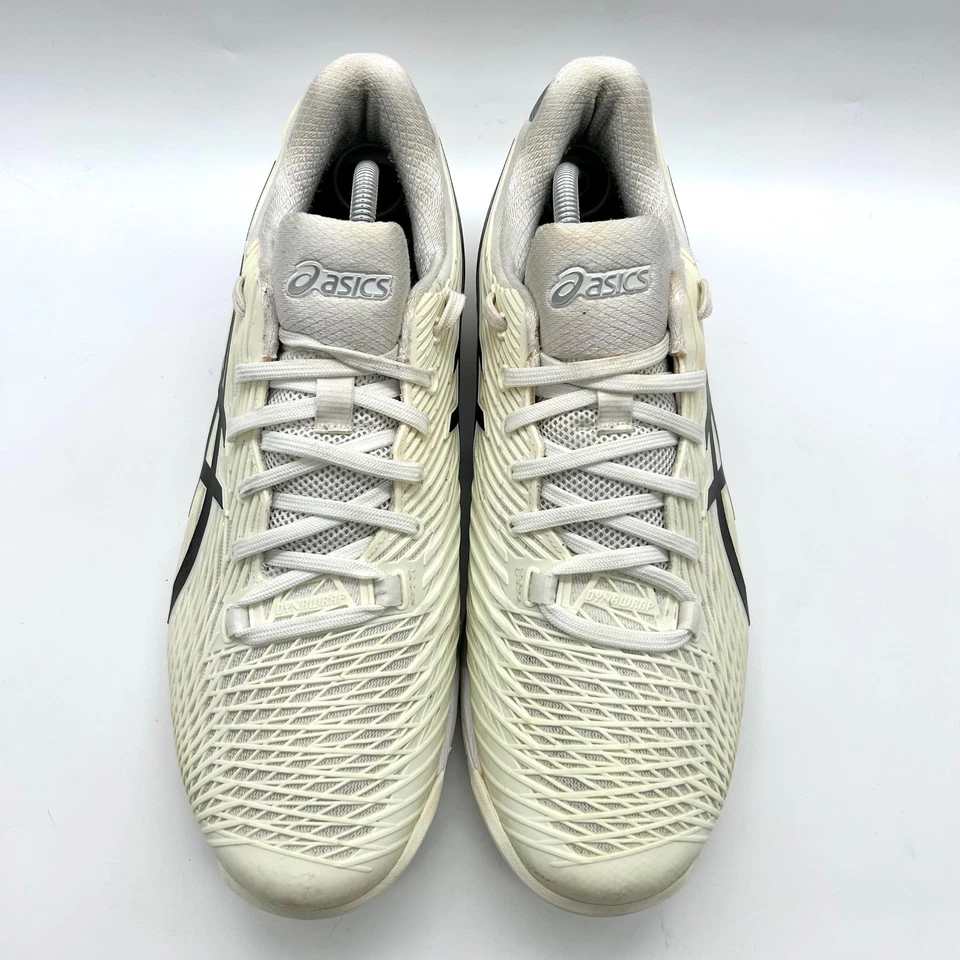 Tênis masculino ASICS Solution Speed FF 2 tamanho 12 preto creme 1041A182 - Imagem 3 de 4