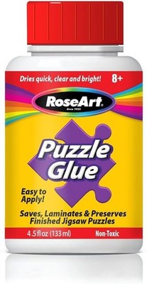 Jigsaw Puzzle Glue with Applicator - Saves, Laminates and Preserves Finished