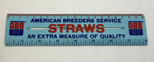 Vintage ABS American Breeders Service STRAWS ...