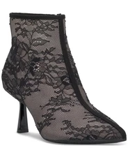 I.N.C. International Concepts Women Raisie Dress Booties Black Lace Size 10M NIB
