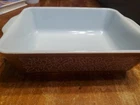 Vintage PYREX Brown Woodland  1 1/2qt Casserole Dish