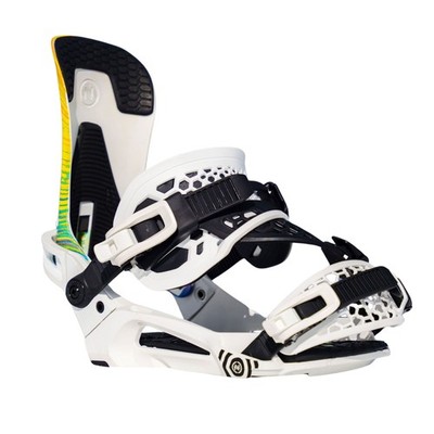 Nidecker Kaon-Plus Hybrid Men's Snowboard Bindings, Blanco, Small MY25