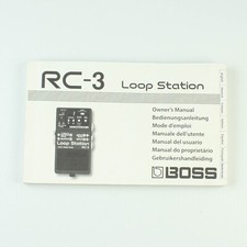 Boss RC-3 Loop Station - Owners Manual - Instruction Booklet
