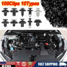 100pc Bumper Clips FENDER TRIM Car Push Pin Rivet  Fastener Retainer 6 7 8 9mm