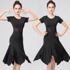 Latin Rumba Samba Cha Cha Salsa Rhythm Fringes Performance Ballroom Dance Dress