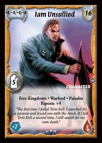 Iam Unsullied - Free Kingdoms - Warlord Saga of the Storm