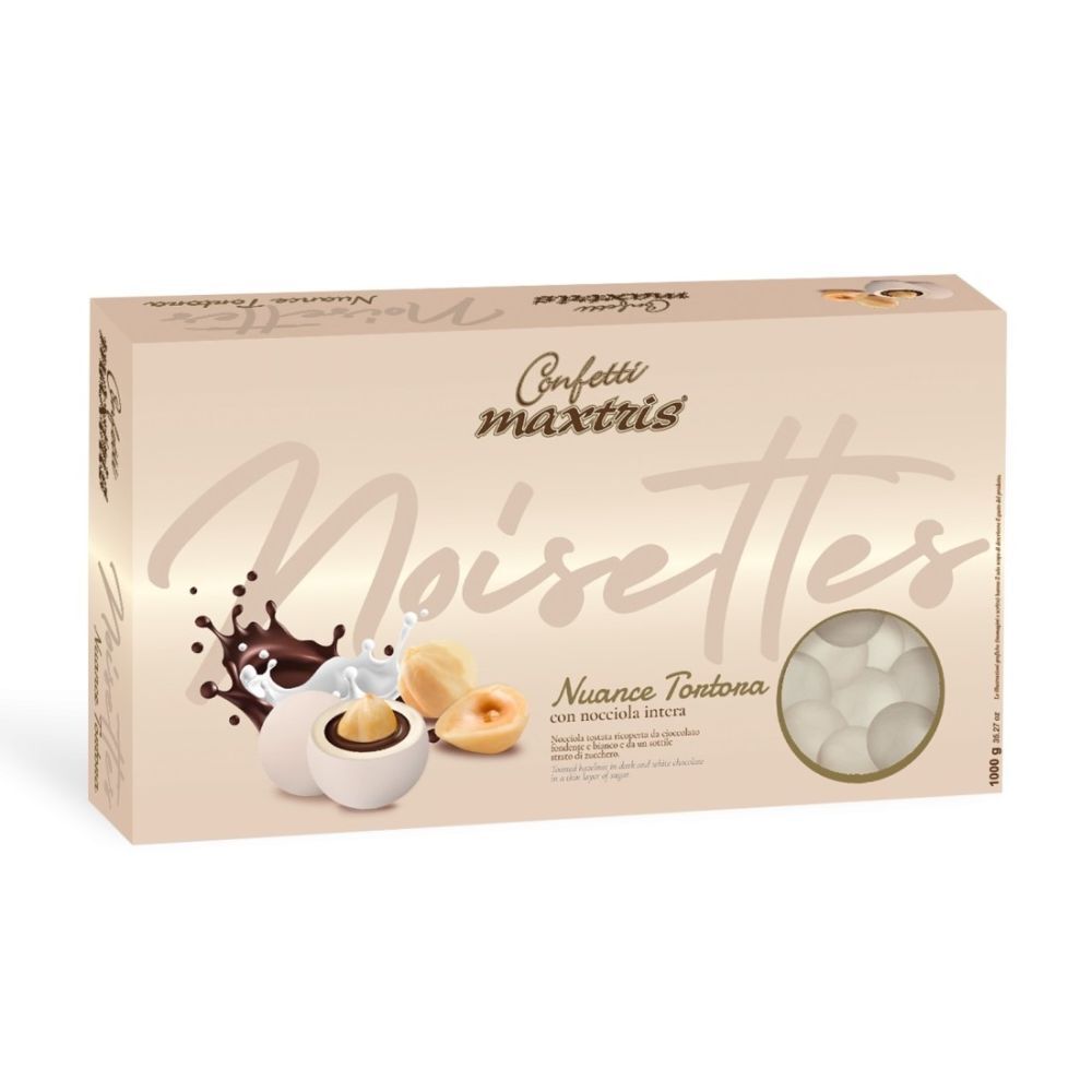 Confetti MAXTRIS Tondi  LES NOISETTES NUANCE TORTORA 1 Kg 1AYI