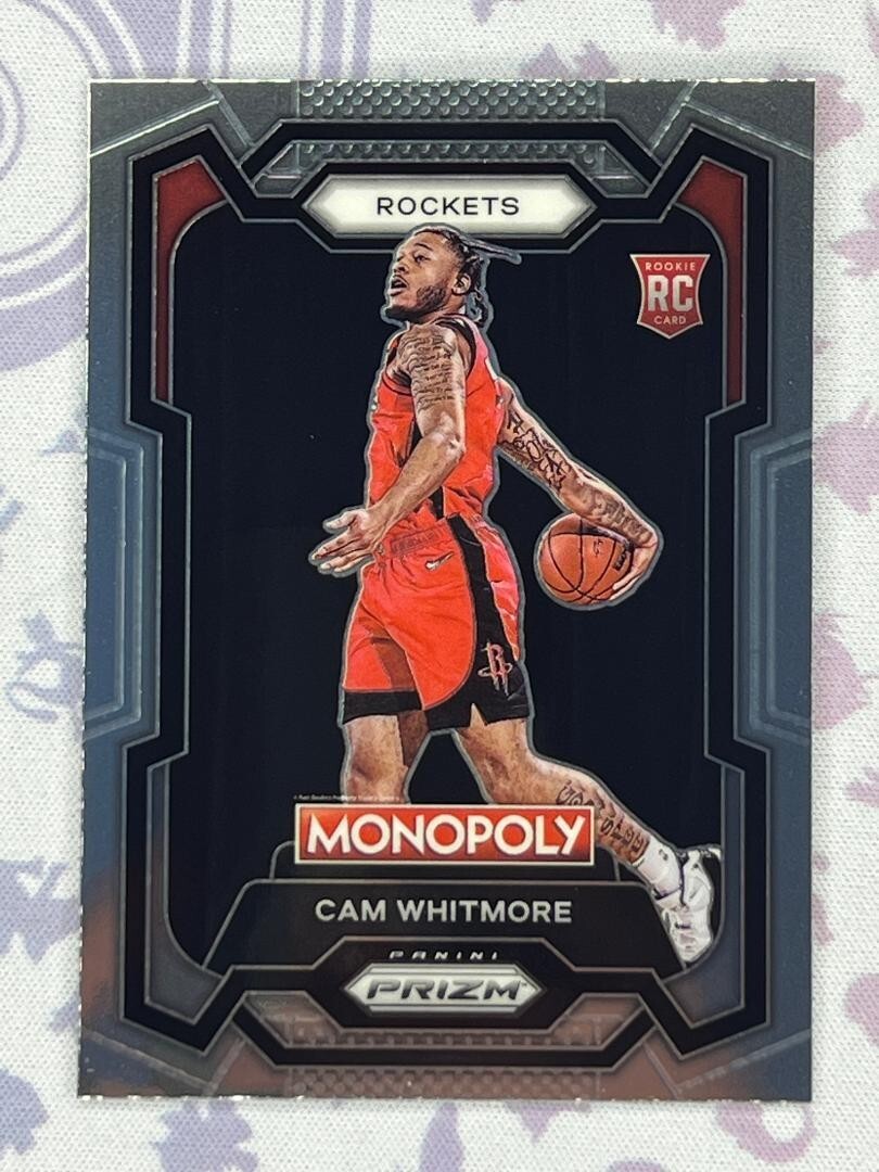 2023-24 Panini Prizm Monopoly Cam Whitmore #31 Houston Rockets Rookie