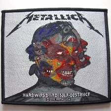 METALLICA metallica hardwired to self destruct OFFICIAL WOVEN  PATCH