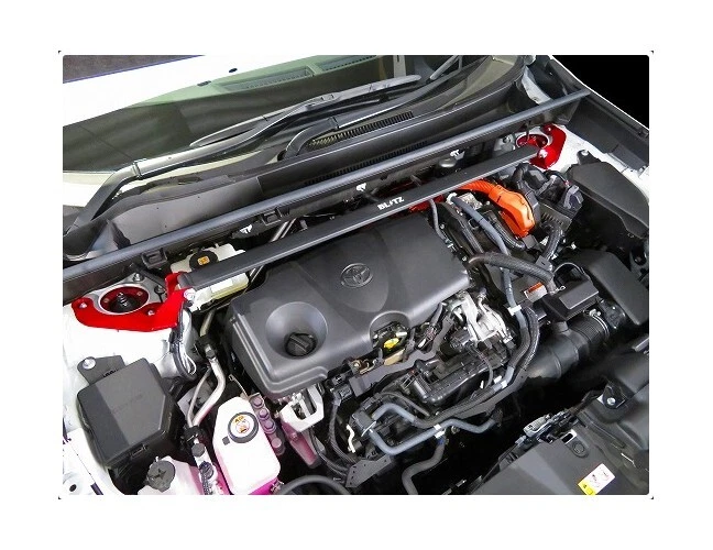 Barra de torre de puntal delantera BLITZ 96173 para TOYOTA RAV4 MXAA52 MXAA54 AXAH52 AXAH54 Foto 3 de 3