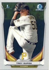 (59) 2014 Bowman Draft TREY SUPAK Rookie LOT ALL CHROME Pirates CDP62