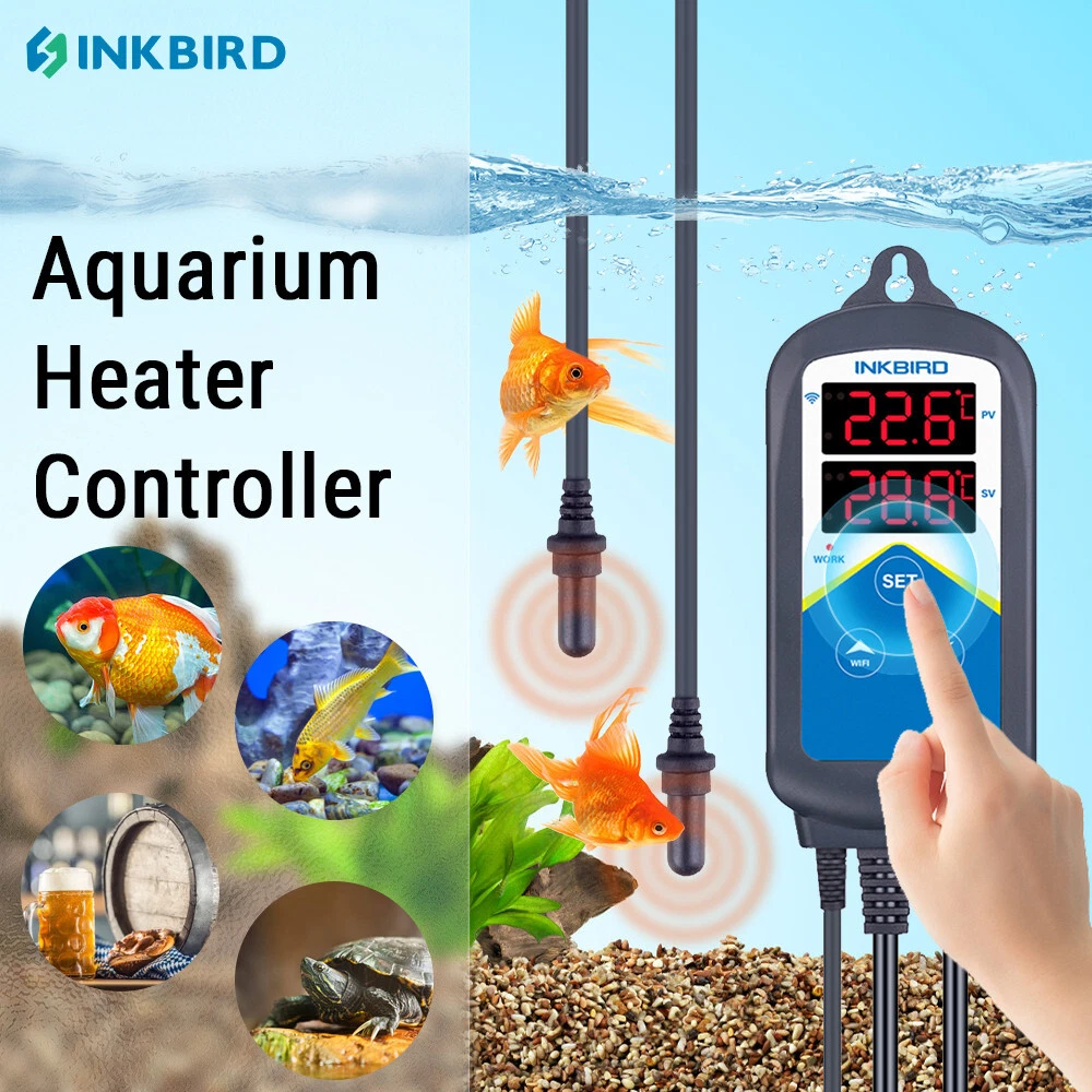 Inkbird Aquarium Tank WiFi Temperature Controller 306A 1200W Thermometer  2Probes | eBay