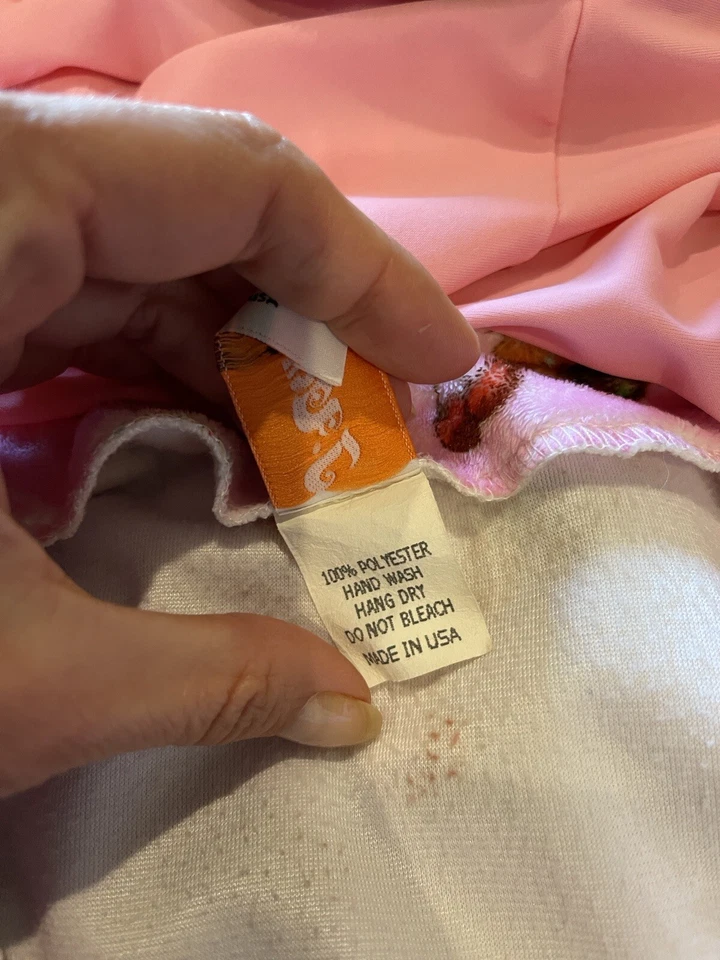 Pre-owned J. Valentine Pink Short Sexy Cupcakes Cosplay Robe Size Xs Made In USA - Image 3 of 4