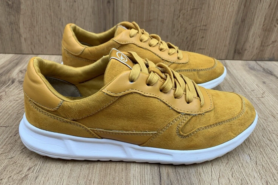 Zapatillas Mujer Tamaris US 6 Euro 36 Amarillo 12374136 Cuero Auténtico Amarillo Foto 2 de 4