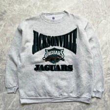 VTG 90s NFL JACKSONVILLE JAGUARS SWEATSHIRT BANNED LOGO 1996 LOGO 7 SIZE XL