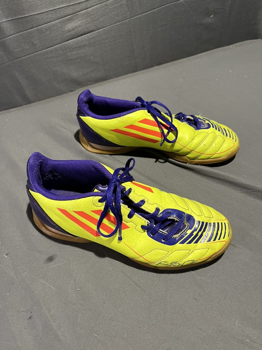 Adidas G40310 FS F50 Adizero Yellow Purple Soccer Shoes Mens SZ